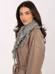 Šedá šátek s tečkami