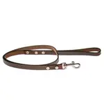 COBBYS PET Vodidlo z pravej kože s drobnou károvanou hľbkovou tlačou 15mm/120cm