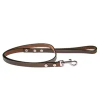 COBBYS PET Vodidlo z pravej kože s drobnou károvanou hľbkovou tlačou 15mm/120cm