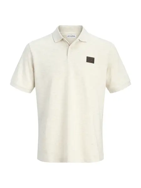 JACK & JONES Tričko 'JJDaytona'  biela melírovaná
