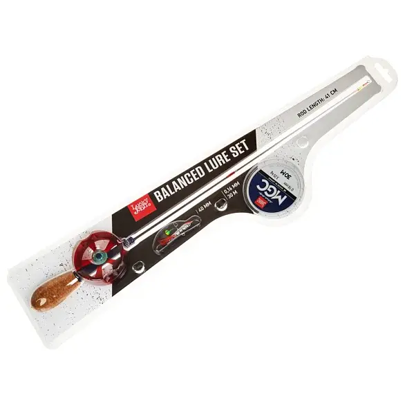 Lucky john prut na dírky ice fishing balanced lure set 41 cm 1-díl