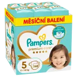PAMPERS Premium Care plenky vel. 5, 11-16 kg měsíční balení 148 ks