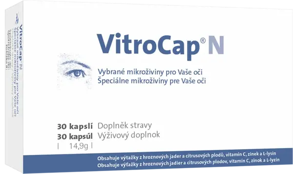 VITROCAP®N Vybrané mikroživiny pro Vaše oči 90 kapslí