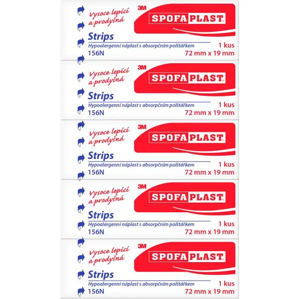 SPOFAPLAST 3M  156N náplast 72x19mm 5 ks