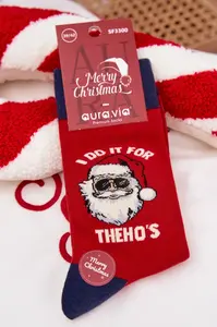 Vánoční ponožky Aura.via s motivem Santa Clause