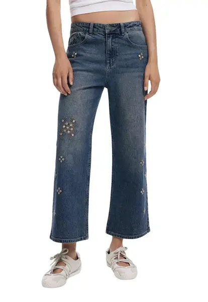 Desigual dámské džíny s aplikacemi