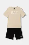 Dětská bavlněná souprava EA7 Emporio Armani