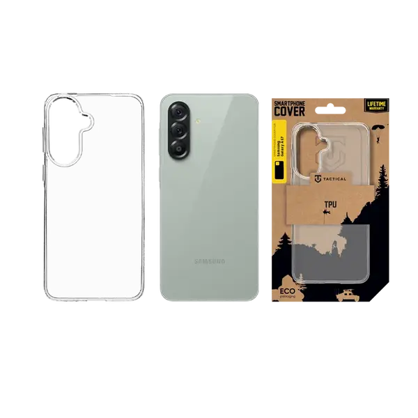 Zadní kryt Tactical TPU pro Samsung Galaxy A57, transparentní