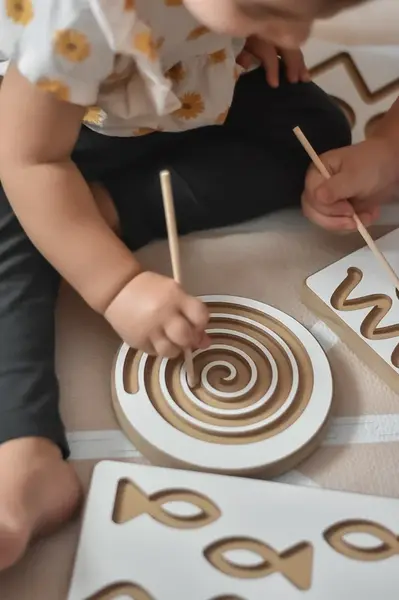 Grafomotorické dosky sada 6 kusov montessori