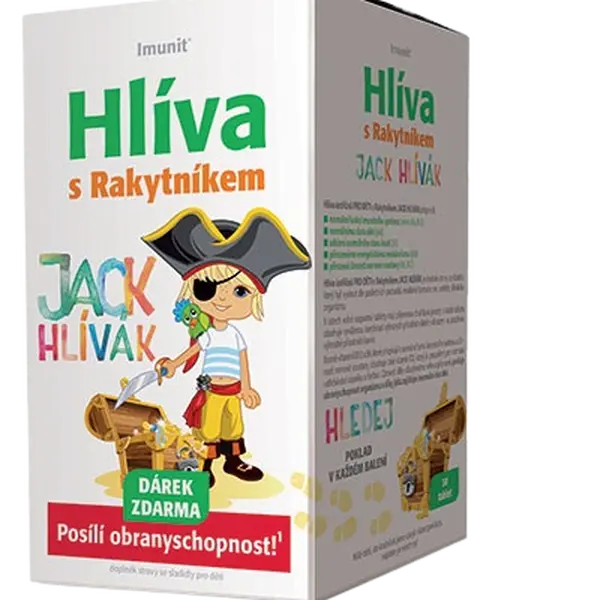JACK HLÍVÁK Hlíva s Rakytníkem pro děti 30 tablet