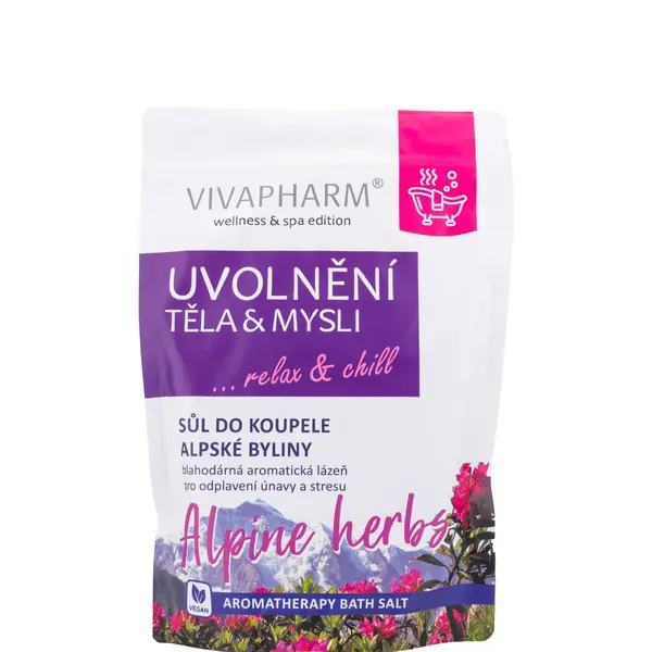 VIVAPHARM Sůl do koupele Uvolnění těla a mysli 1000 g