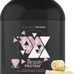 BRAINMAX Protein pro ženy s kolagenem, keratinem a vitamíny bílá čokoláda 1000 g