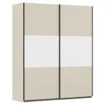 Rauch Möbel SKŘÍŇ S POSOUVACÍMI DVEŘMI, bílá, barvy hliníku, šampaňská, 175/210/59 cm