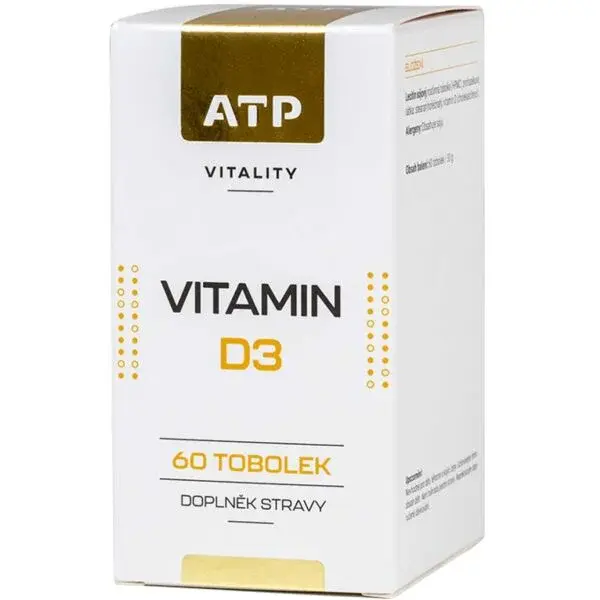 ATP VITALITY VITAMIN D3 60 TOBOLEK Vitamín D3 kapsle, mix, velikost