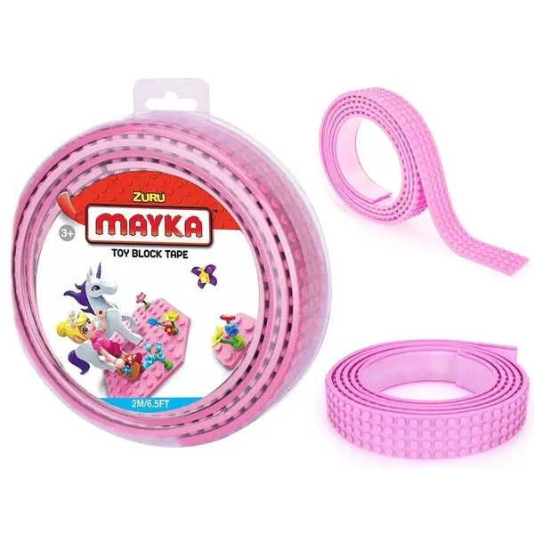 Mayka stavebnicová páska veľká 2 m ružová