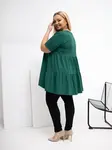 Plus size halenka v tmavě zelené barvě