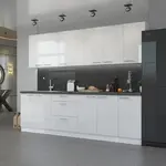 Kuchyňská linka 260 cm Lara 1 - Bílá + Bílý lesk