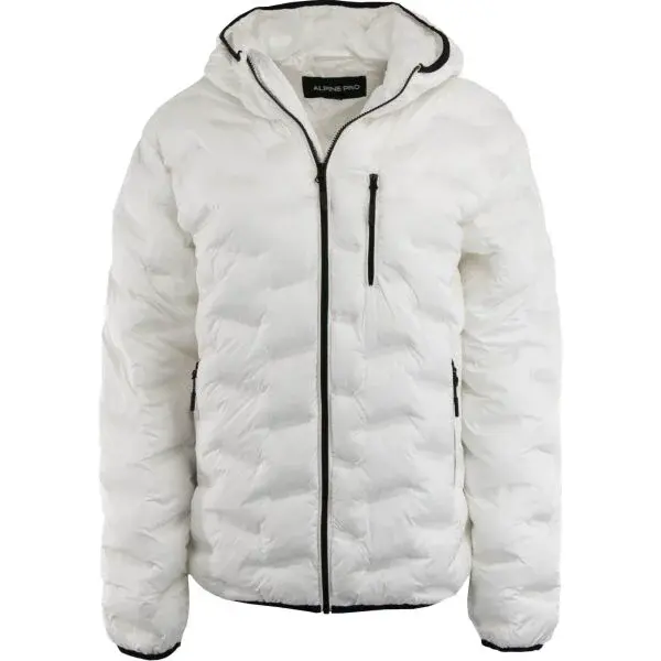ALPINE PRO MARED Pánská zimní bunda, bílá, velikost