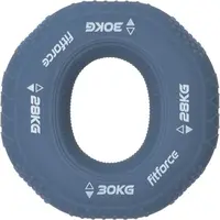 Fitforce RING GRIP 2 IN 1 HARD Posilovací kolečko, šedá, velikost