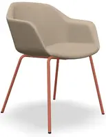 LD SEATING Konferenční křeslo RIVA, RI-03-N13, cihlově červená podnož