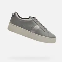 Dark gray women's sneakers Geox Skyley - Women's