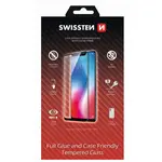 Swissten Full Glue, Color frame, Case friendly, Ochranné tvrzené sklo, Samsung Galaxy S23 Plus, černé