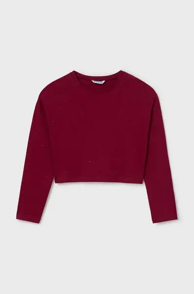 Detská bavlnená košeľa s dlhým rukávom Mayoral