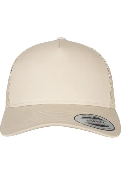 5panelová retro khaki čepice Trucker