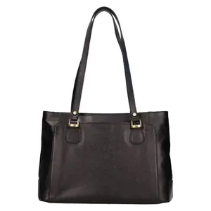 Dámska kožená kabelka Hexagona Marionet - čierna