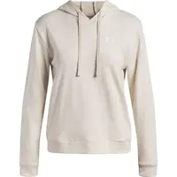 Under Armour RIVAL TERRY HOODIE Dámska mikina, béžová, veľkosť