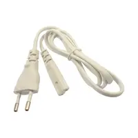 Napájecí kabel 230V 2pinový 1m bílý