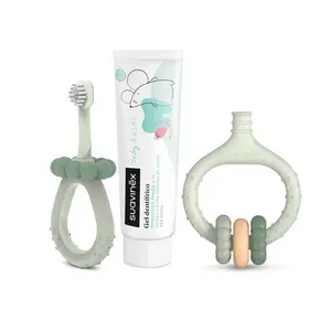 Suavinex Sada na ústní hygienu 3 ks zelená