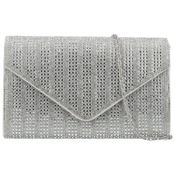 Dámska plesová kabelka strieborná - Michelle Moon Diliara