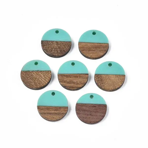 Resin & Walnut Wood Pendants