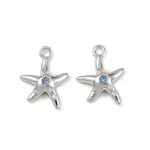 Brass Micro Pave Cubic Zirconia Charms