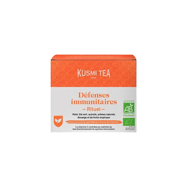 KUSMI TEA Organic Immune defense krabička 36g 18 sáčků