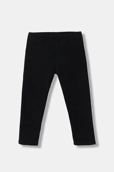 Dětské legíny United Colors of Benetton černá barva, 3K1CGF019