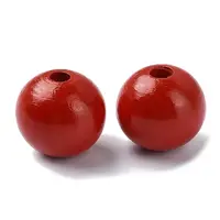 Wood Large Hole European Beads