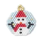 Beaded Snowman Charms
