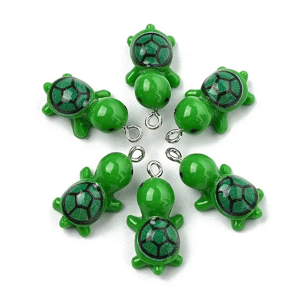 10Pcs Opaque Resin Pendants