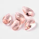 Faceted Teardrop Glass Pendants