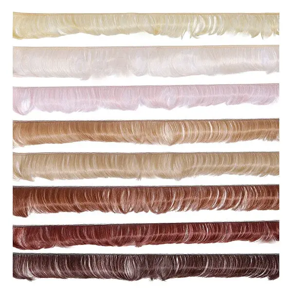 8Pcs 8 Styles High Temperature Fiber Short Bangs Hairstyle Doll Wig Hair