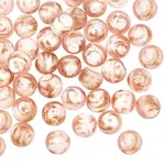 40pcs Handmade Inner Flower Gold Sand Lampwork Round Beads