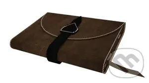 Variabilný obal na knihu z pravej kože so sponou (Hnedá)