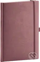 Notes Aprint Neo - ružový, linajkovaný (s gumičkou a pútkom na ceruzku)