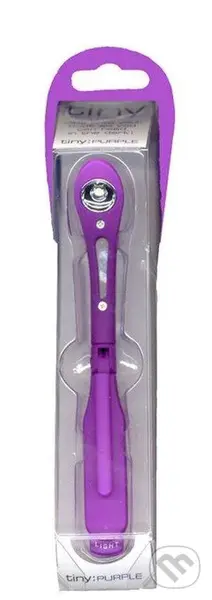 Lampička do knížky s LED úzká - fialová