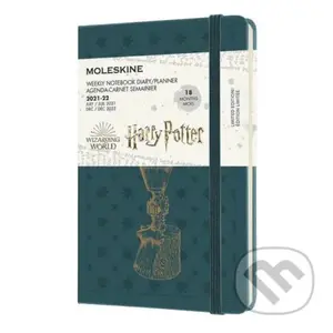 Moleskine Harry Potter plánovací zápisník 2021-2022 zelený S