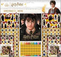 Samolepkový set s voskovkami 500 ks Harry Potter - kniha z kategorie Omalovánky