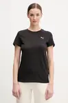 Bavlněné tričko Puma černá barva, 682374