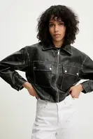 Bunda Answear.LAB černá barva, přechodná, oversize